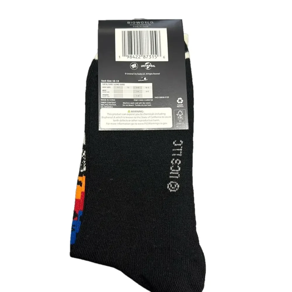 E.T. Universal Movie Casual Crew Socks NWT